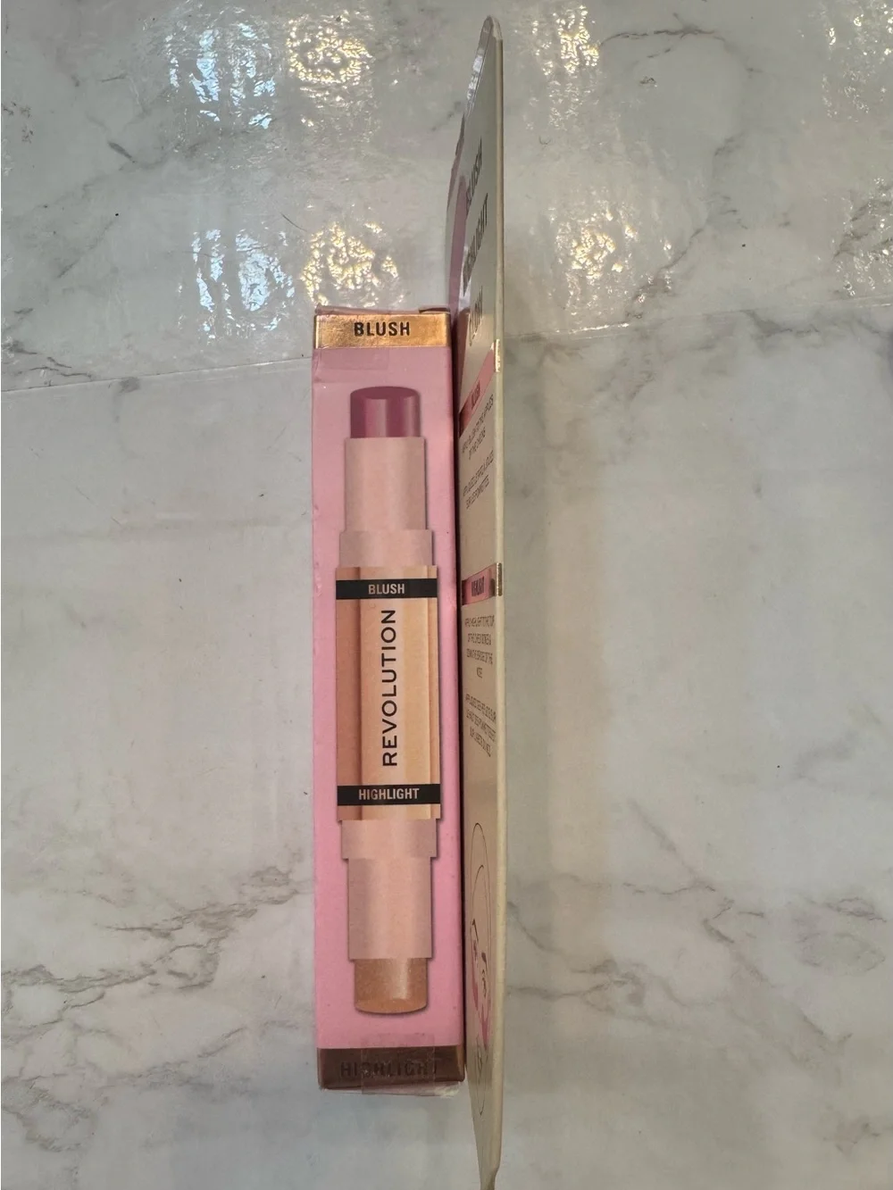 NEW Revolution Blush & Highlight Stick Champagne Shine